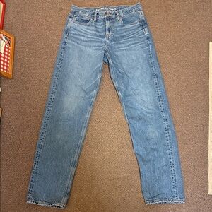 American Eagle Outfitters Medium Wash Blue Straight Leg Jeans